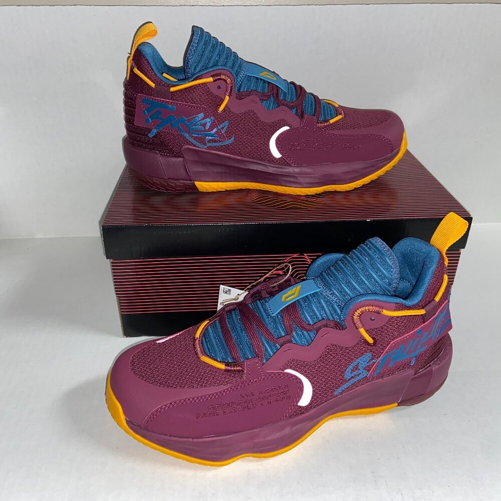 Adidas Dame 7 EXTPLY GCA 'Three' Victory Crimson H69022 Basketball Shoes